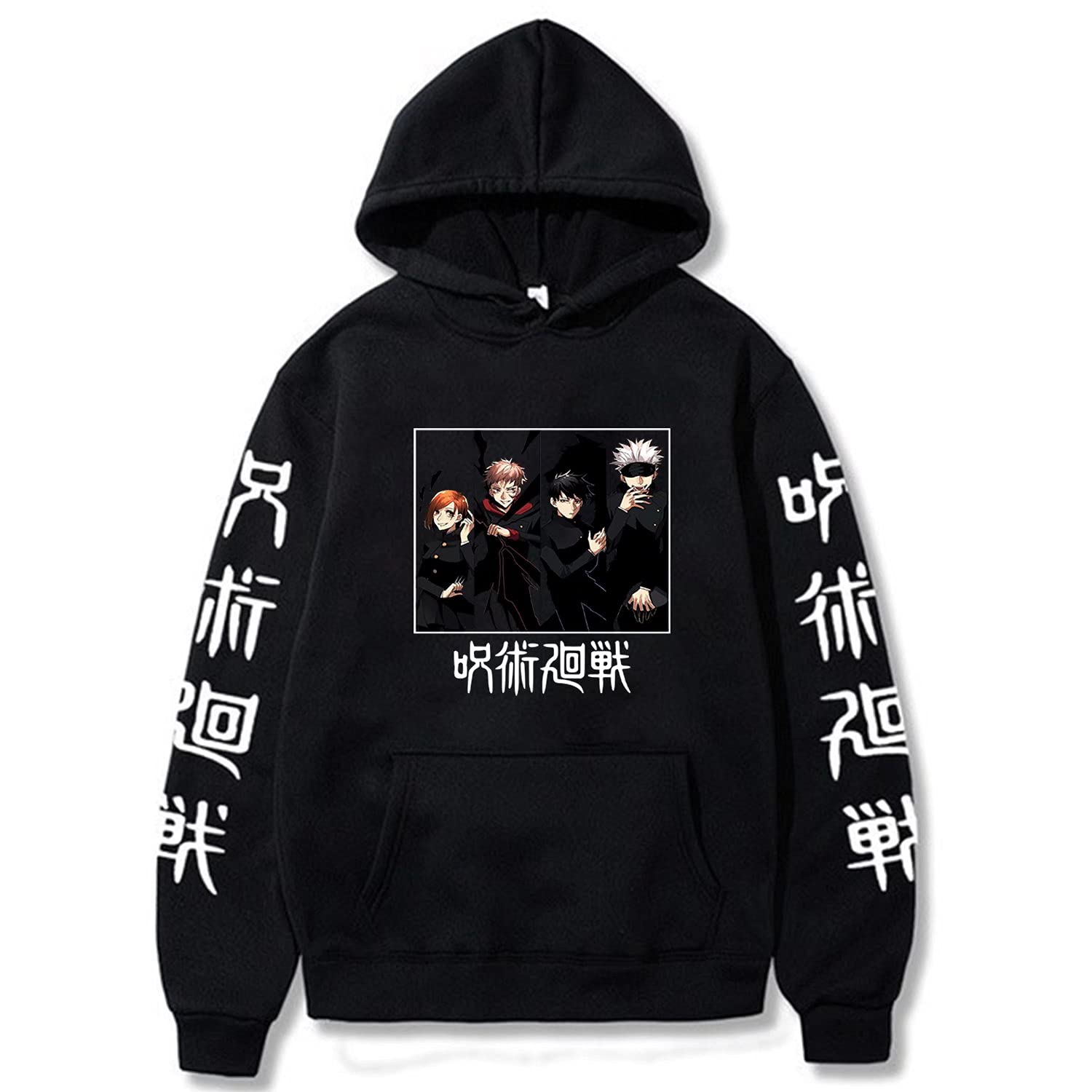 ACEFAST INC Cool Satoru Gojo Itadori Yuji Nobara Unisex Tops Harajuku Anime Unisex Hoodie Pullovers