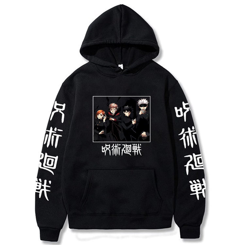 ACEFAST INC Cool Satoru Gojo Itadori Yuji Nobara Unisex Tops Harajuku Anime Unisex Hoodie Pullovers