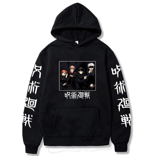 ACEFAST INC Cool Satoru Gojo Itadori Yuji Nobara Unisex Tops Harajuku Anime Unisex Hoodie Pullovers