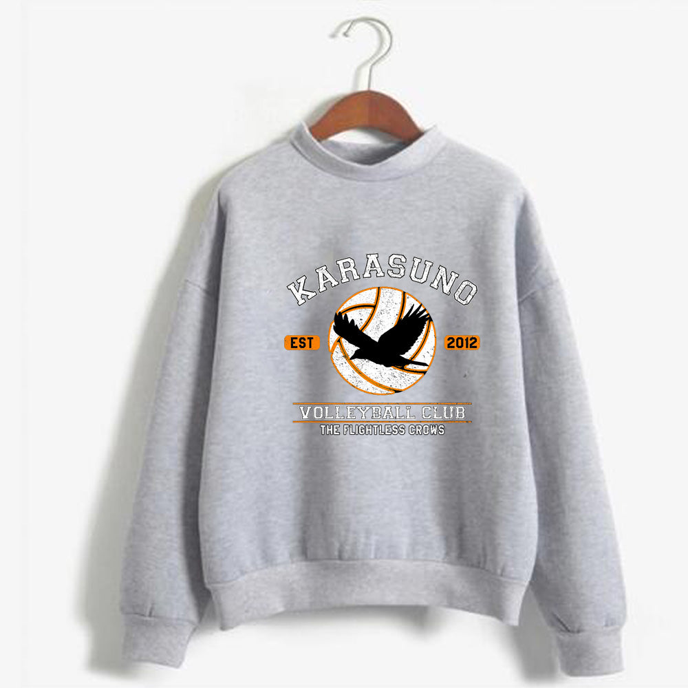 Haikyuu Karasuno Hoodie - Stylish Round Neck Design
