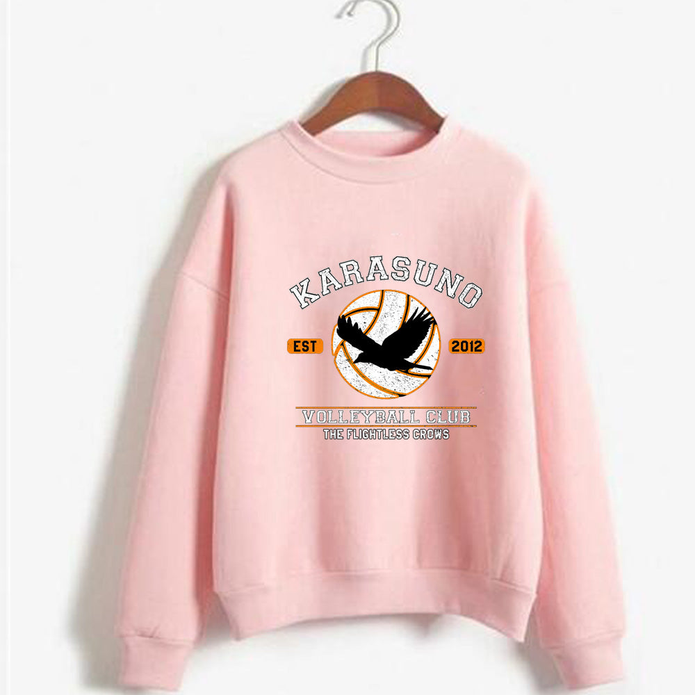 Haikyuu Karasuno Hoodie - Stylish Round Neck Design