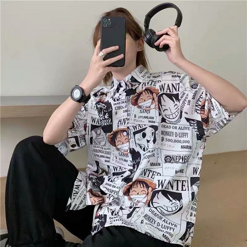 Anime One Piece Luffy Casual Couple Cardigan Top