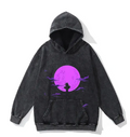 Anime Street Retro Cotton Hoodie - Naruto Design