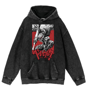 Guts Armor Knight Vintage Hoodie from Berserk Anime