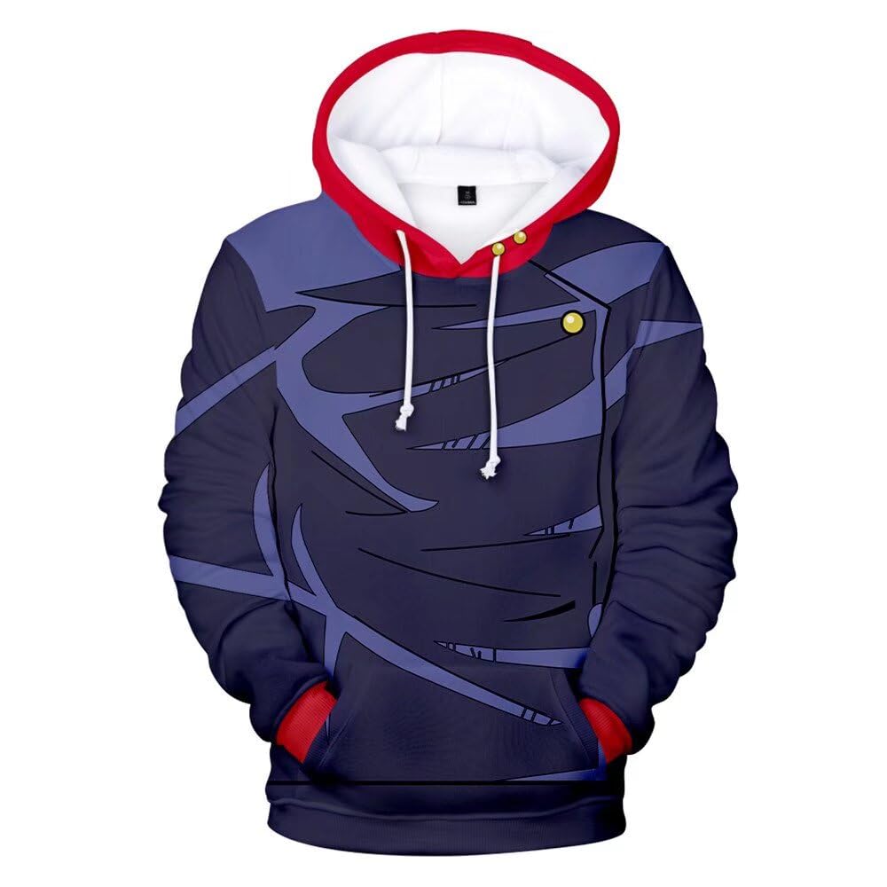 CHLOBLOM Adult Anime Cosplay Costume 3D Hoodie Novelty Pullover Sweatshirt (X-Large Color 1)