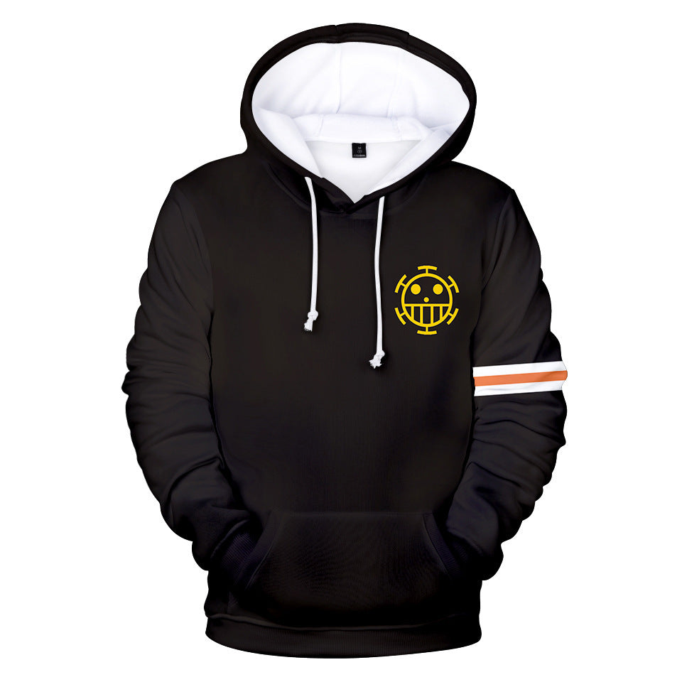 One Piece Anime Digital Print Hoodie