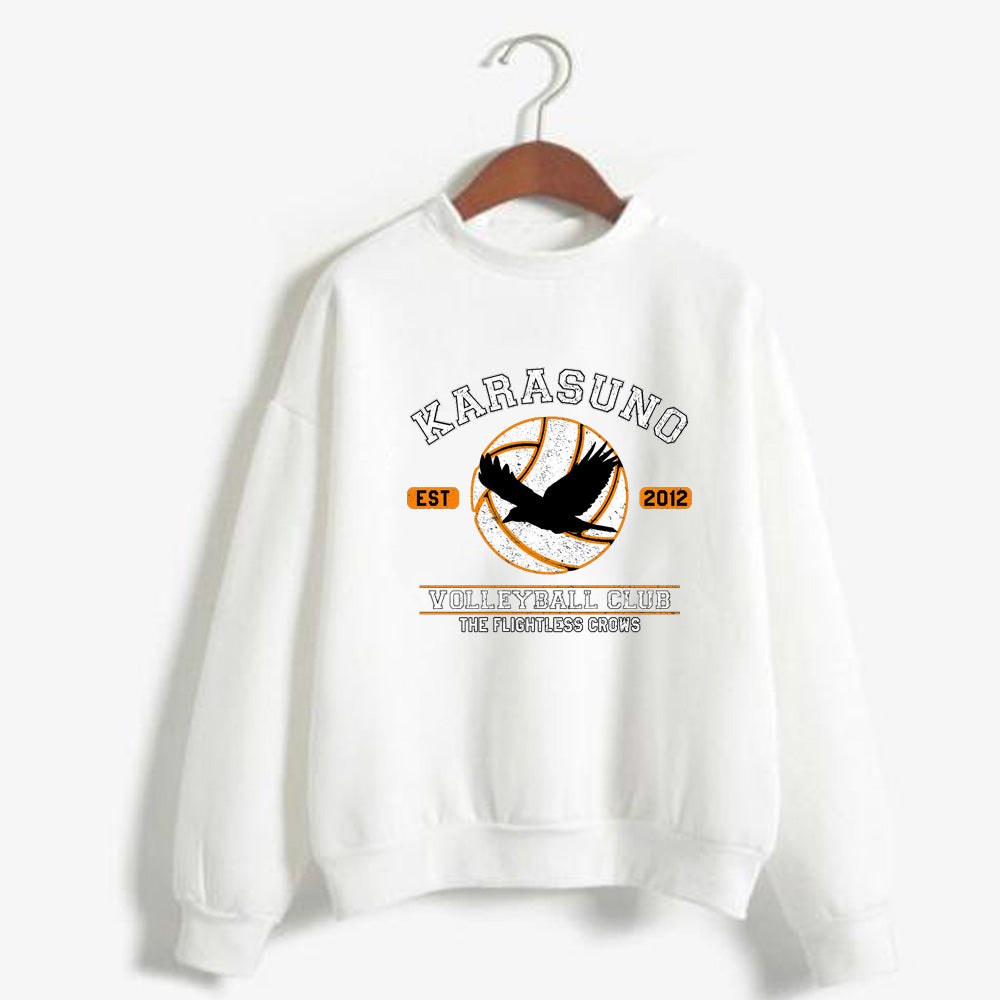 Haikyuu Karasuno Hoodie - Stylish Round Neck Design