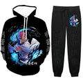 Anime Hoodie And Pant Set for Men Women Novelty 3D Hoodies Sweatshirt 2 Piece Hoodie Sweatpants Set